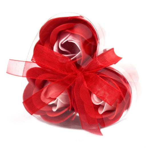 Buy Luxury Soap Flowers in Heart Box - Red Roses, Valentines Day Gifts - The perfect addition to a relaxing romantic bath with a beautiful aroma! They almost look like real flowers! Enjoy colourful water & great scent. A thoughtful & meaningful gift for your love on Valentine's Day, Mother's Day, Christmas, Anniversary, Birthday etc. It leaves your skin soft, silky & smelling wonderfully fresh. These Bath Flowers are a stunning gift, sure to delight. at Sacred Remedy Online