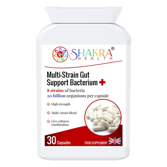 Buy Multi-Strain Gut Support Bacterium+ practitioner-strength vegan probiotic supplement - at Sacred Remedy Online