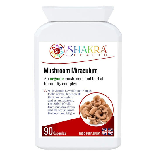 Buy Mushroom Miraculum | A Spiritually Mindful Mushroom Complex - Mushrooms have always occupied a curious spot in the human psyche. This special complex supports everything from cognitive function, mental well-being and energy levels, to healthy digestion, lower levels of inflammation, protection from oxidative stress and general wellness. at Sacred Remedy Online