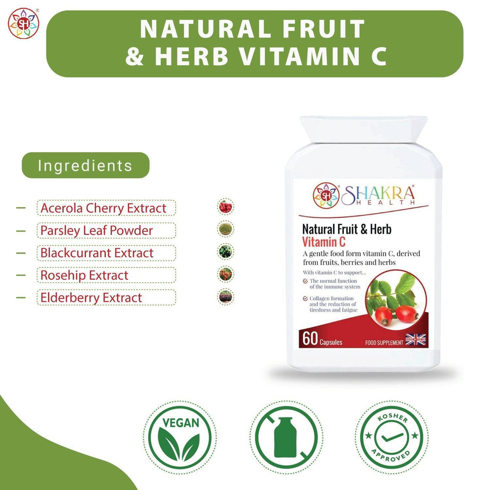 Buy Natural Fruit & Herb Vitamin C | Essential for Optimum Health - at Sacred Remedy Online