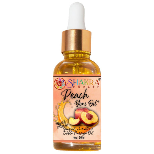 Buy Peach Flavoured Yoni Oil. Massage, Balance PH, Scent, Hygeine & Moisturize - Edible Yoni Oils for him, or her, not only taste & smell great, but make egg insertion a breeze & liven up your romantic moments. Get ready to feel confident & daring together (or alone!), with the perfect blend of oils designed to stimulate, soothe, nourish & revive dry / itchy skin. Let the blend work its magic & feel alive! at Sacred Remedy Online