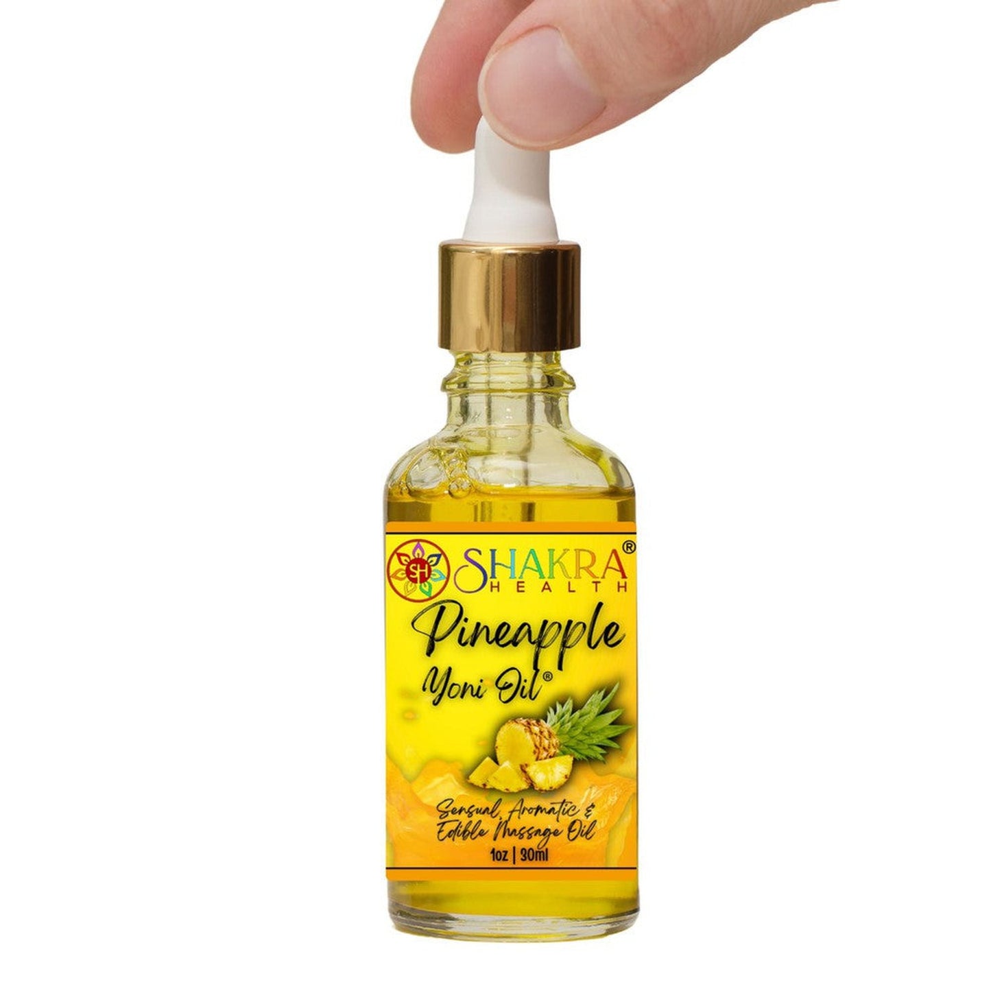 Buy Pineapple Flavoured Yoni Oil. Massage, Balance PH, Scent & Hygeine - Edible Yoni Oils for him, or her, not only taste & smell great, but make egg insertion a breeze & liven up your romantic moments. Get ready to feel confident & daring together (or alone!), with the perfect blend of oils designed to stimulate, soothe, nourish & revive dry / itchy skin. Let the blend work its magic & feel alive! at Sacred Remedy Online