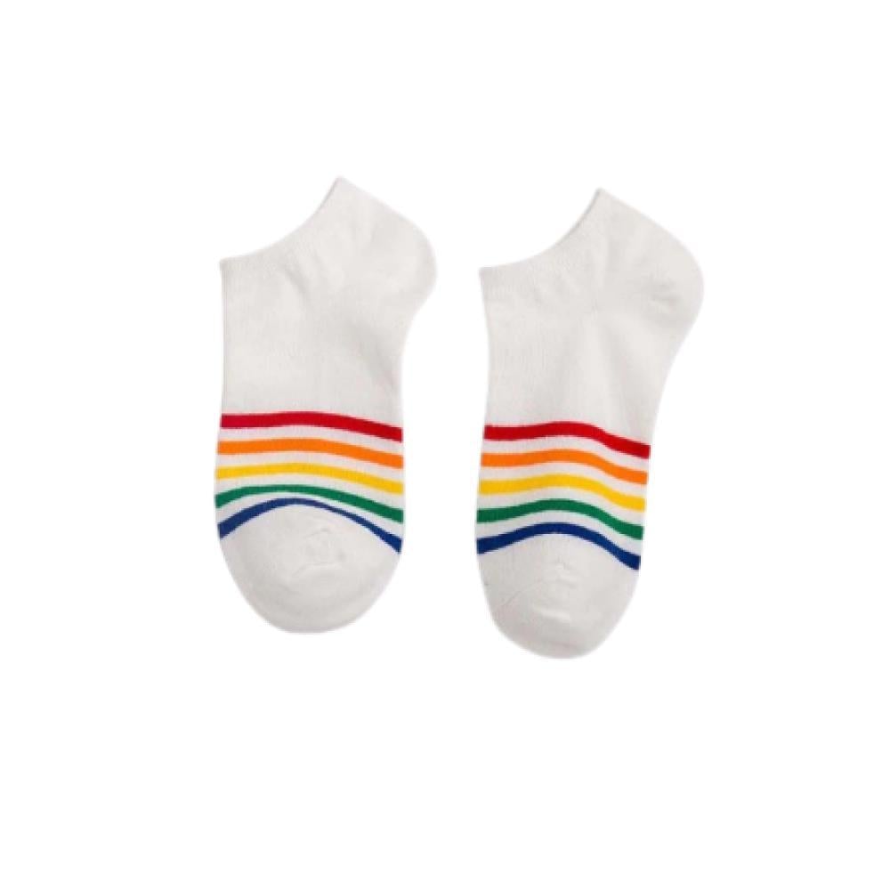 Buy Pride Stripe Cotton Ankle Socks | Subtle LGBT Visibility - at Sacred Remedy Online