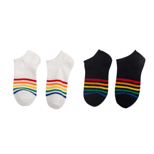 Buy Pride Stripe Cotton Ankle Socks | Subtle LGBT Visibility - at Sacred Remedy Online