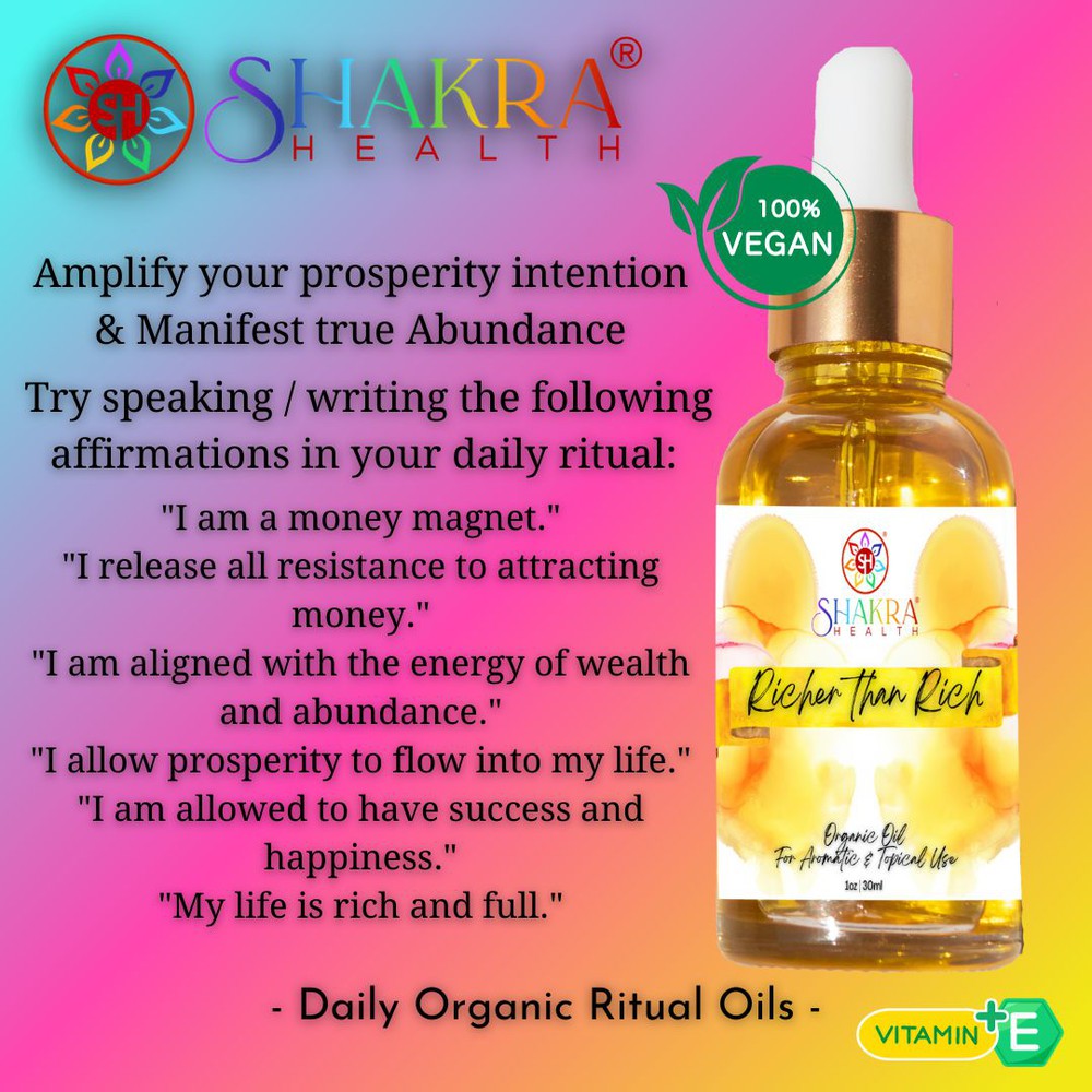Buy Richer Than Rich Ritual Oil | Vegan, Organic Wealth Manifestation - at Sacred Remedy Online