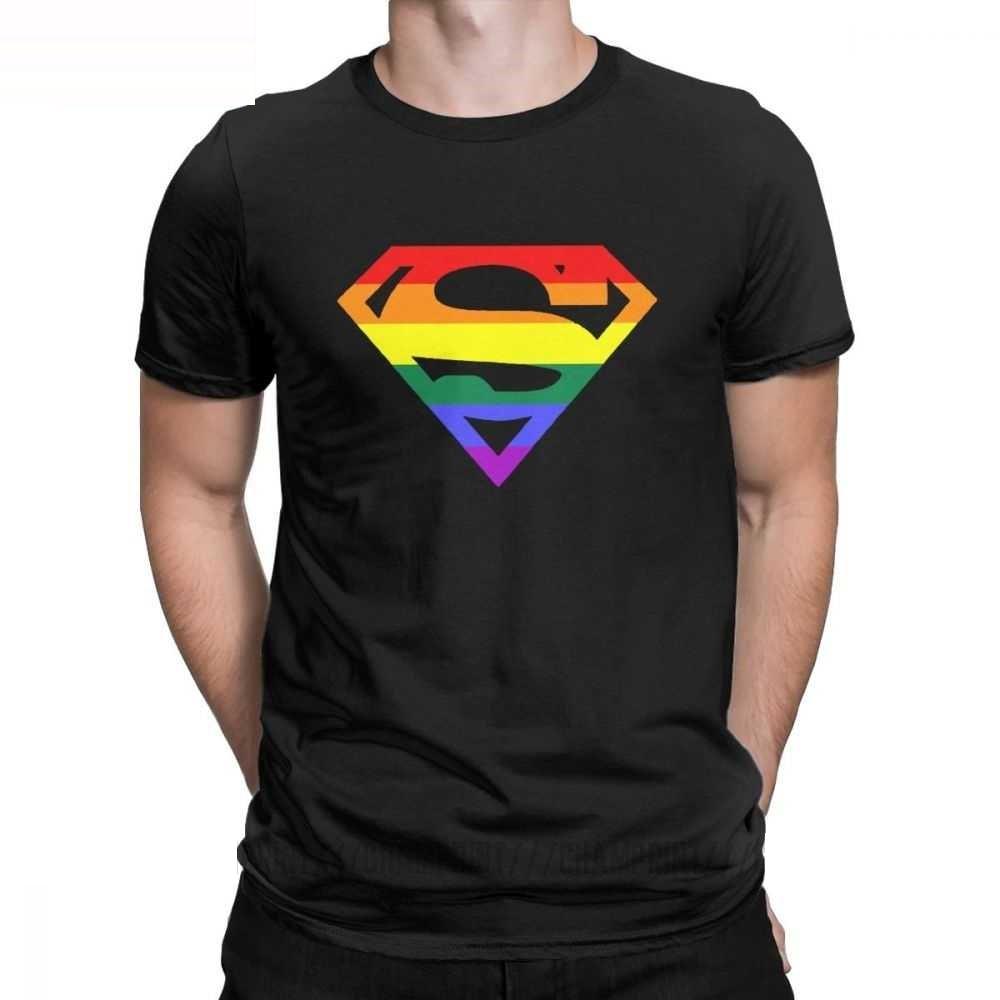 Buy 'Supergay' Superman LGBTQ+ Pride Unisex T-Shirt Equality Rainbow - at Sacred Remedy Online