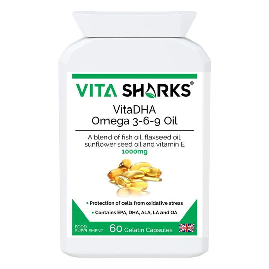 Buy VitaDHA Omega 3-6-9 Oil | Sunflower, Flaxseed & Fish - Discover VitaDHA Omega 3-6-9 Oil. at Sacred Remedy Online