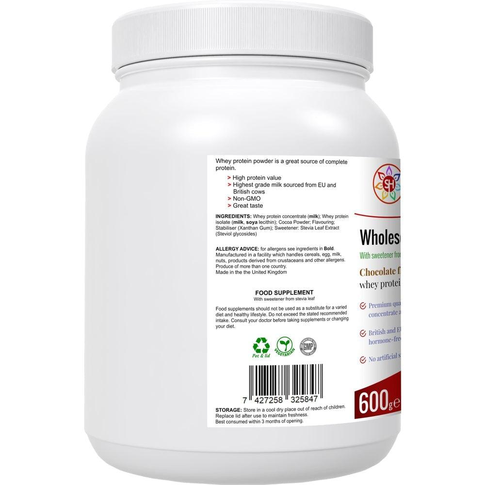 Buy Wholesome Whey Protein Shake (Chocolate) by Shakra Health Supplements - at Sacred Remedy Online