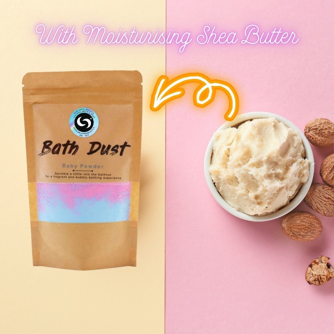 Buy Baby Powder Bath Dust. A Refreshing, Fizzy Bathtime Treat - Indulge in a bath time treat with our Baby Powder Bath Dust. Our unique blend of bath fizz and beloved baby powder scent will leave you feeling pampered and refreshed (minus the diaper change). at Sacred Remedy Online