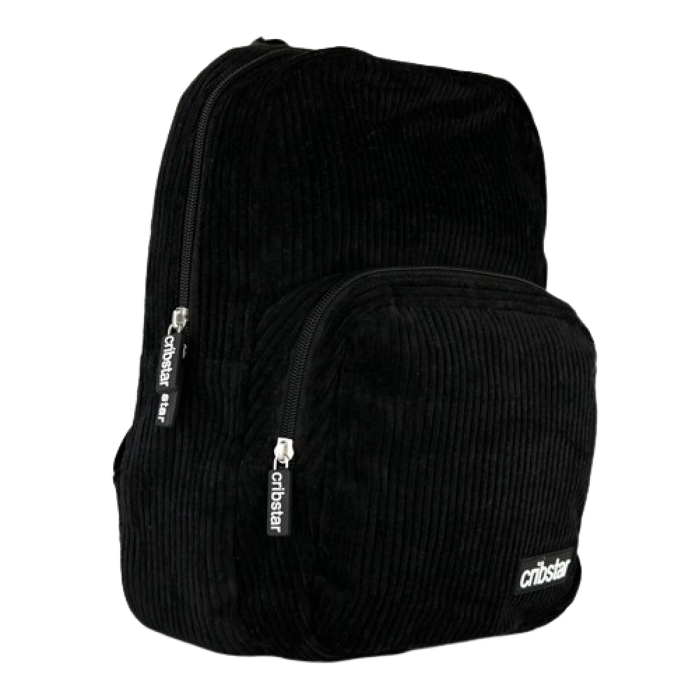 Buy Black Soft Corduroy Backpack. Compact, Unique & Stylish Design. - at Sacred Remedy Online
