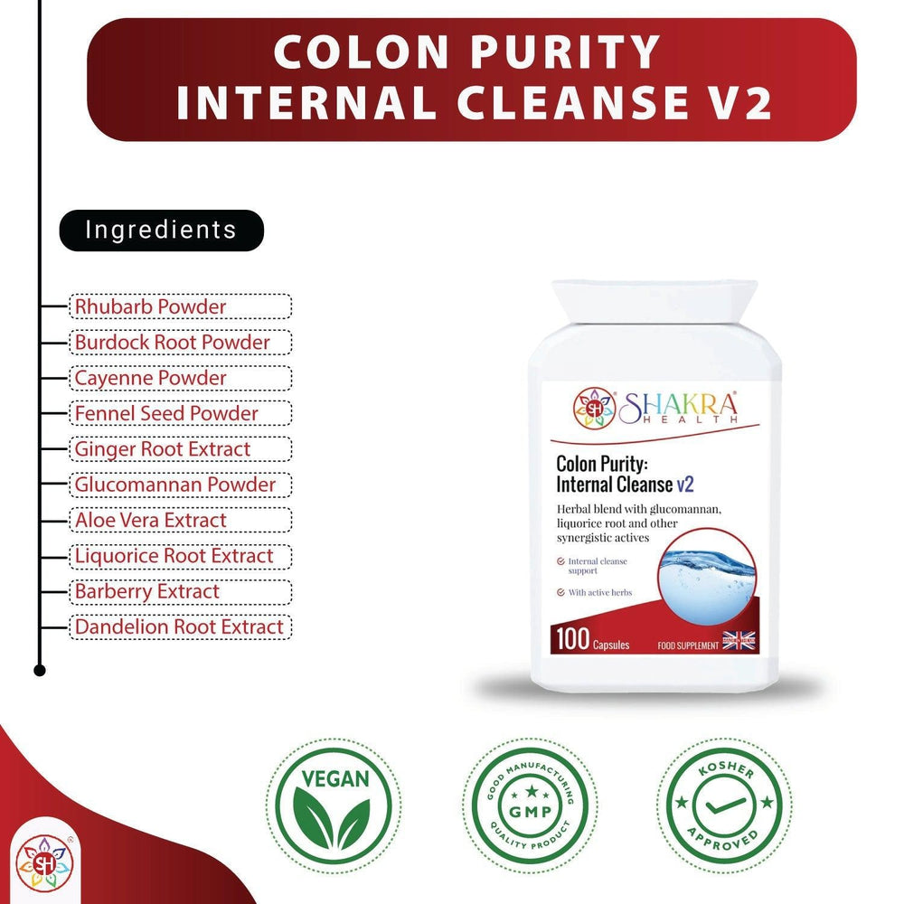 Buy Colon Purity: Internal Cleanse v2 by Shakra Health Supplements - at Sacred Remedy Online