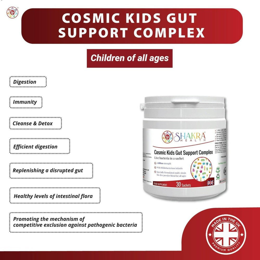 Buy Cosmic Kids Gut Support Complex | Shakra Health for Children at SacredRemedy.co.uk. Looking for quality Supplement? We stock Shakra Health Supplements: 