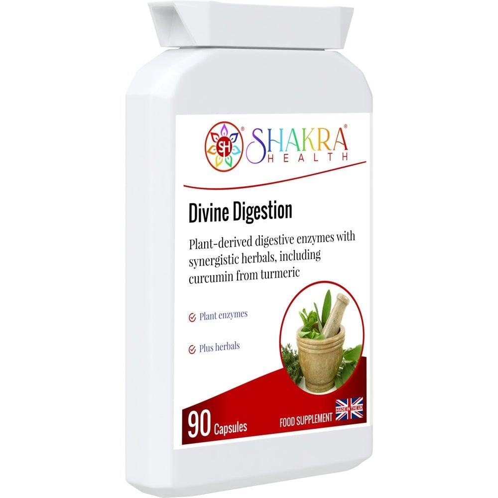 Buy Divine Digestion | Carminative, Anti-spasmodic & Gut-soothing at SacredRemedy.co.uk. Looking for quality Supplement? We stock Shakra Health Supplements: The digestive system is also linked to a large energy center known as the Solar Plexus chakra. This is a high-strength supplement which combines a broad spectrum range of plant-derived digestive enzymes with carminative, anti-spasmodic and gut-soothing herbs.
