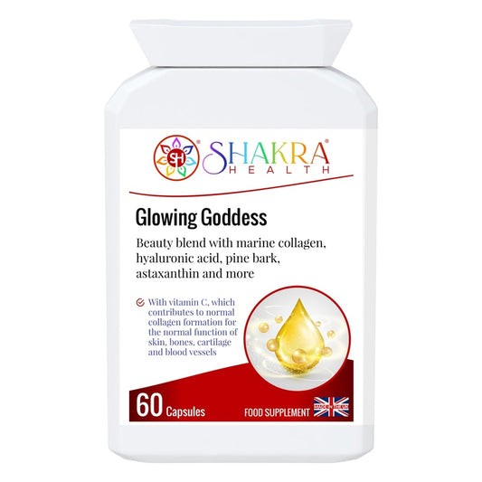 Buy Glowing Goddess Ultimate Marine Collagen Complex | Shakra Health at SacredRemedy.co.uk. Looking for quality Supplement? We stock Shakra Health Supplements: 
