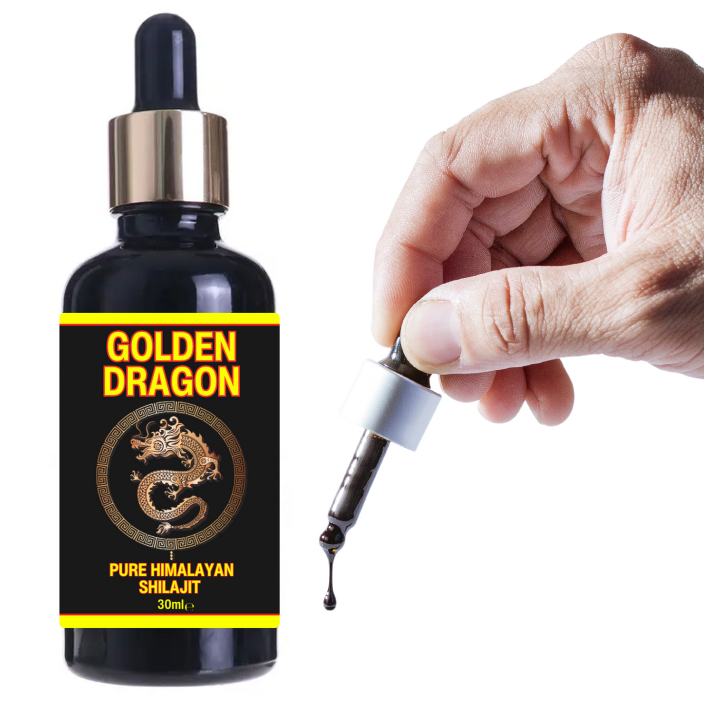 Buy Golden Dragon 30ml Himalayan Shilajit Liquid Drops Tincture Pure Mineral Resin Dropper Bottle. Potent, Ayurvedic & High Strength - Unlike cheaper alternatives, Golden Dragon Shilajit is tested against heavy metals, vapourised & extracted with nothing other than purified water & no other elements, to ensure a safe and pure product. Golden Dragon Shilajit is a plant-based mineral complex that is known to have over 85 different minerals and trace elements in an ionic and bioavailable form. Shilajit also co