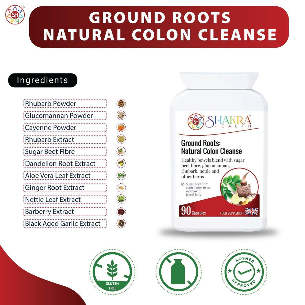 Buy Ground Roots: Natural Colon Cleanse | Herbal colon blend for bowels at SacredRemedy.co.uk. Looking for quality Supplement? We stock Shakra Health Supplements: 