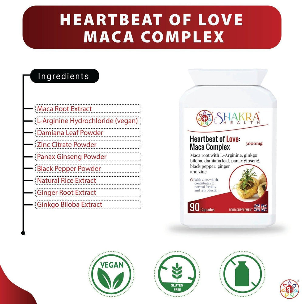 Buy Heartbeat of Love: Maca Complex | Sexual Health & Fertility Formula - Maca is an amazing spiritual superfood, growing at extremely high altitudes (7000ft and above) in the Peruvian Mountains. It’s very hardy, with powerful adaptogenic properties. An adapotgen is something that helps you cope in stressful situations – whether spiritually, physically, mentally and energetically. at Sacred Remedy Online