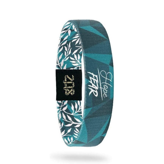 Buy Hope Over Fear - Inspirational Collectors Bracelet ZOX LA - ZOX reversible bracelets feature an inspirational quote on one side & bold artwork on the reverse. Wear positive affirmations on the inside when they're just for you, or on the outside for a reminder when you look down. LIMITED-EDITION DESIGN. Featuring beautiful custom artwork, ZOX bracelets are made in limited quantities and never reproduced. at Sacred Remedy Online
