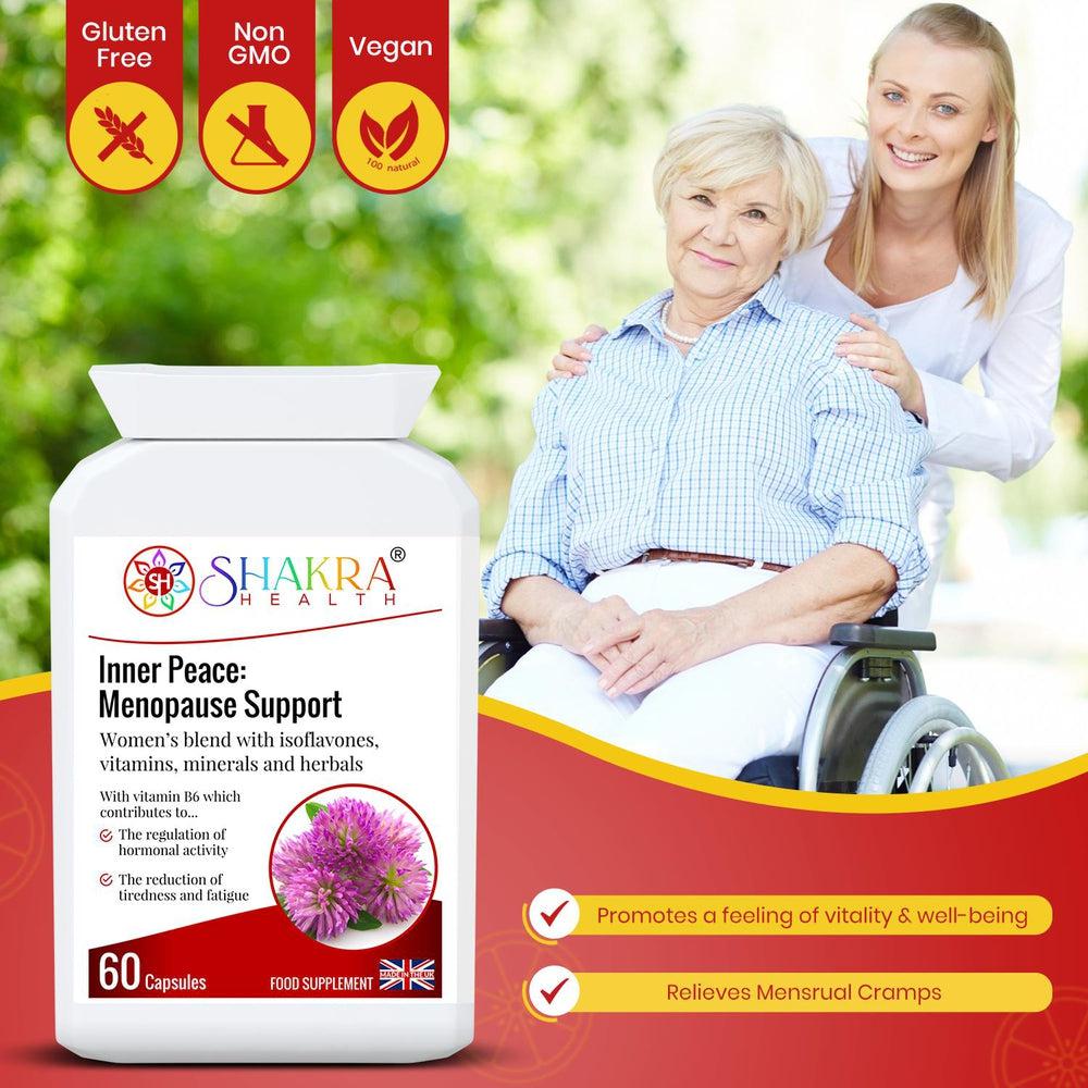 Buy Inner Peace: Herbal support for PMS and the menopause at SacredRemedy.co.uk. Looking for quality Supplement? We stock Shakra Health Supplements: 