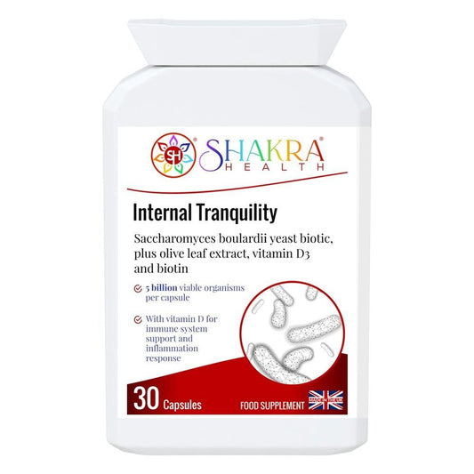 Buy Internal Tranquility Saccharomyces boulardii probiotic yeast PLUS... at SacredRemedy.co.uk. Looking for quality Supplement? We stock Shakra Health Supplements: 