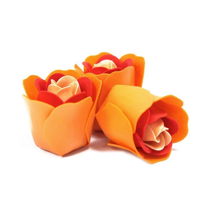 Buy Luxury Soap Flowers Heart Box - Peach Roses, Valentines Day Gifts - The perfect addition to a relaxing romantic bath with a beautiful aroma! They almost look like real flowers! Enjoy colourful water & great scent. A thoughtful & meaningful gift for your love on Valentine's Day, Mother's Day, Christmas, Anniversary, Birthday etc. It leaves your skin soft, silky & smelling wonderfully fresh. These Bath Flowers are a stunning gift, sure to delight. at Sacred Remedy Online