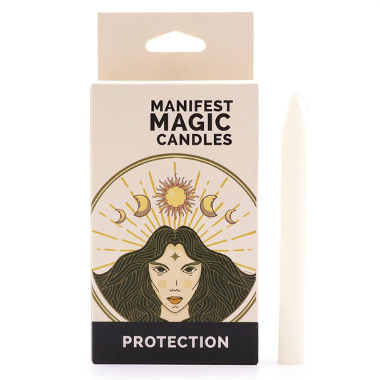 Buy Manifest Magic: White Protection [Candles] Ivory - 12 Pack - at Sacred Remedy Online