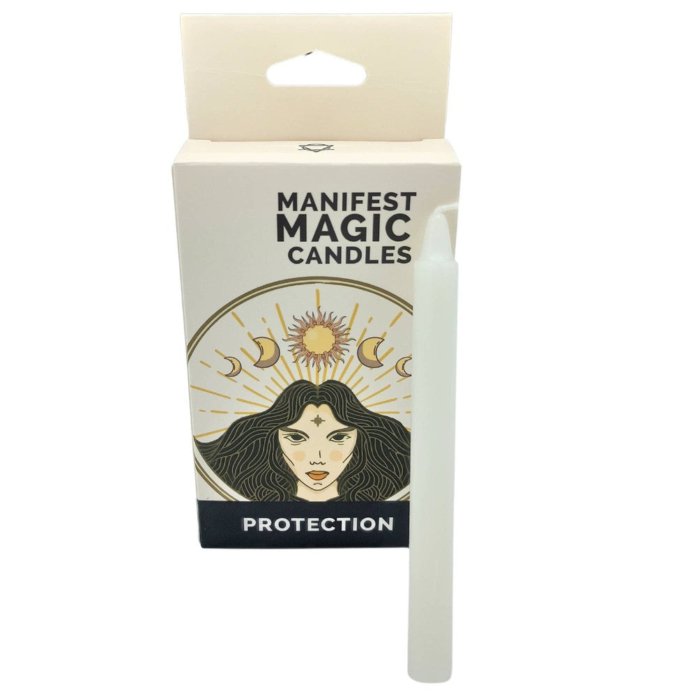 Buy Manifest Magic: White Protection [Candles] Ivory - 12 Pack - at Sacred Remedy Online