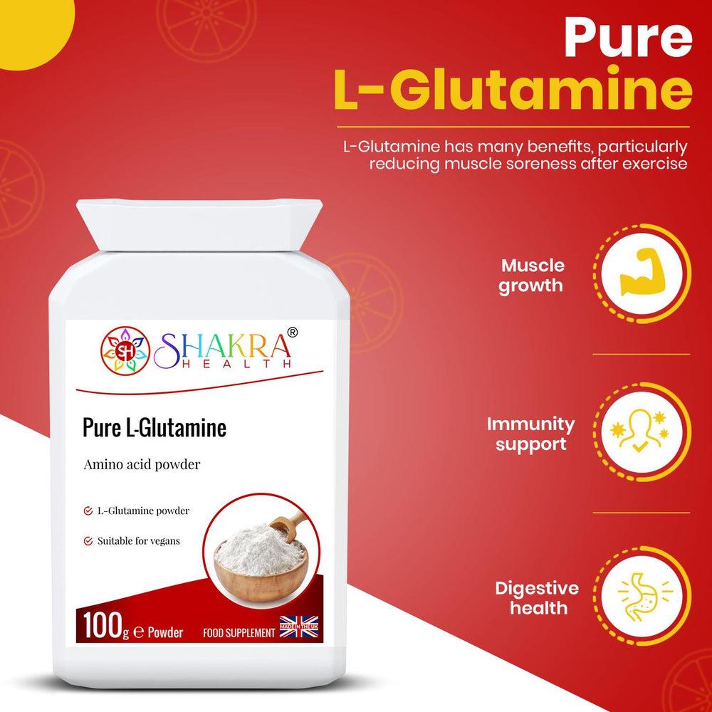 Buy Pure L-Glutamine Pure amino acid powder at SacredRemedy.co.uk. Looking for quality Supplement? We stock Shakra Health Supplements: 