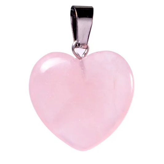 Buy Heart Shape Rose Quartz Pendant Gift - at Sacred Remedy Online