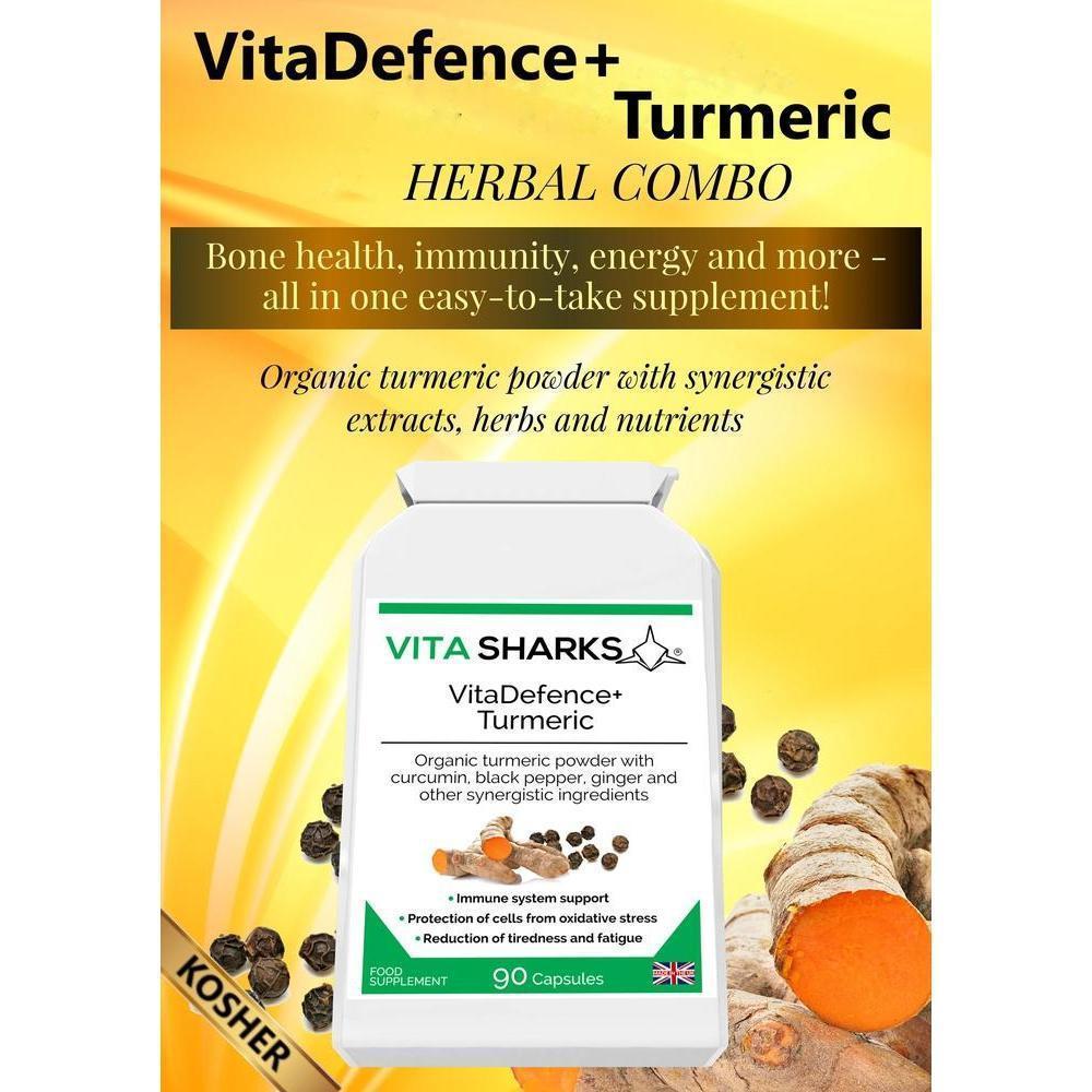 Buy VitaDefence+ Turmeric | Quality Immune Health Vitamin Supplements - Turmeric root powder supplements have been long used by Ayurvedic medicine as a basic "heal all" and anti-inflammatory. The benefits of turmeric and its active ingredients (including curcuminoids) have recently been recognised in the Western world after much TV, magazine and radio coverage. at Sacred Remedy Online