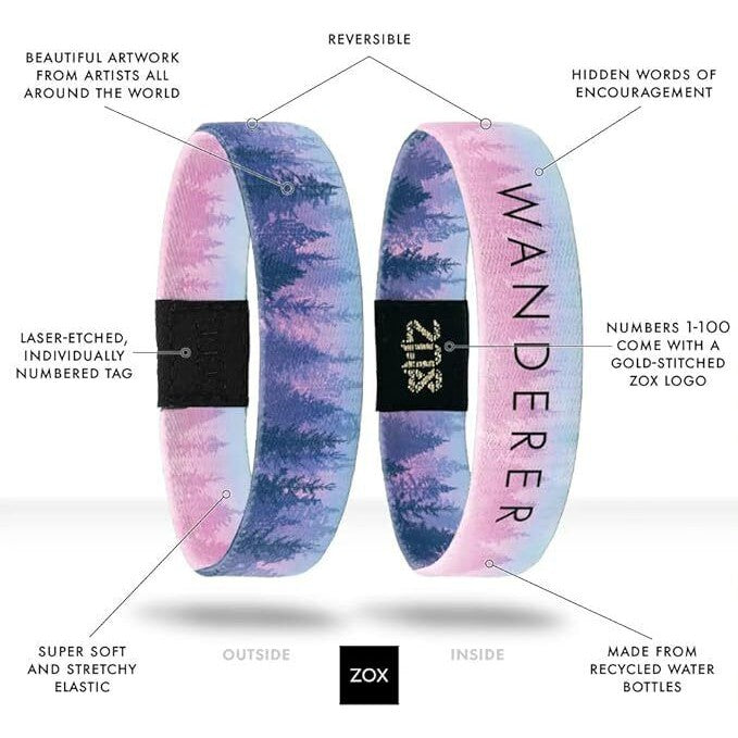 Buy Wanderer - Inspirational Reversable Collectors Bracelet ZOX LA - at Sacred Remedy Online