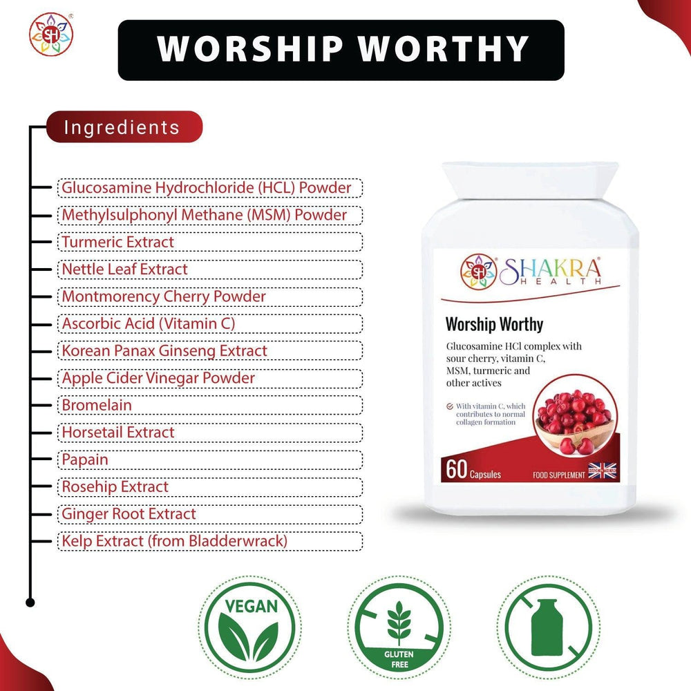 Buy Worship Worthy Joint and Connective Tissue Formula by Shakra Health Supplements - at Sacred Remedy Online